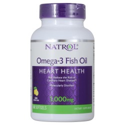 Омега-жиры Natrol Рыбий жир Natrol Omega 3 Fish Oil 1000 мг  60 капс (лимон)