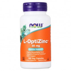 Минералы NOW L-OptiZinc® 30 мг 100 капс