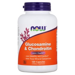 Глюкозамин NOW Glucosamine & Chondroitin with Trace Minerals 120 капсул