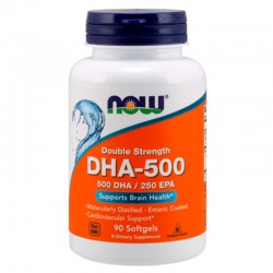 Омега-жиры NOW DHA 500 мг 90 капс.