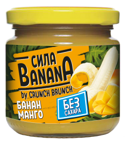 Джем-десерт Crunch Brunch Сила банана без сахара 200 г с манго