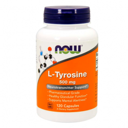 Тирозин Аминокислота NOW L-Tyrosine 500 mg 120 капс