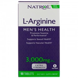 Аминокислота Аргинин Natrol L-Arginine 3000 mg 90 таб