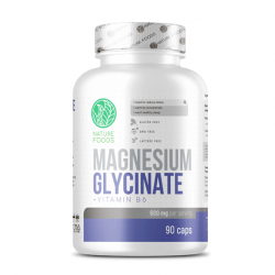 Nature Foods Магний Глицинат+B6 Magnesium Glycinate+B6 600mg 90 caps
