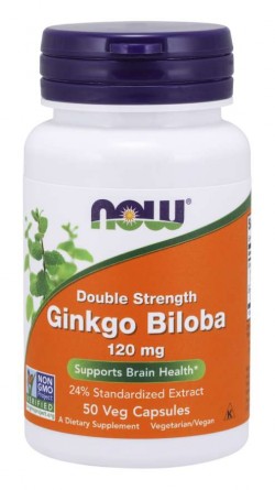 Антиоксидант NOW Ginkgo Biloba 120 mg 50 капс