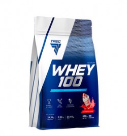 Протеин Trec Nutrition Whey 100 900 г (клубника)