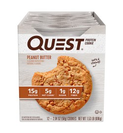 Печенье Quest Nutrition Quest Cookies 58-59 г 12 шт с арахисовой пастой