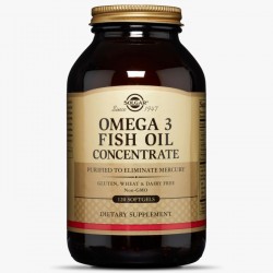 Омега-жиры SOLGAR OMEGA-3 FISH OIL CONCENTRATE 120 капс.