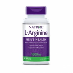 Аминокислота Аргинин Natrol L-Arginine 1000 mg 50 таб