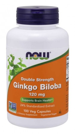 Антиоксидант NOW Ginkgo Biloba 120 mg 100 капс