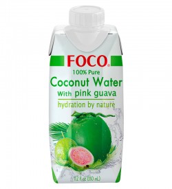 Напиток Foco Кокосовая вода Coconut Water 330 мл (розовая гуава)