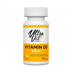 Витамины UltraVit Vitamin D3 600 IU 120 капс