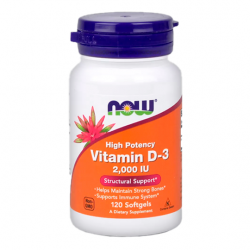 Витамины NOW Vitamin D-3 2000iu 120 капс.
