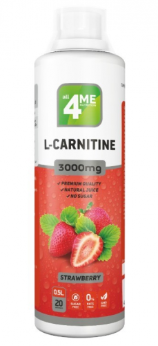 Карнитин 4ME NUTRITION L-CARNITINE CONCENTRATE 3000 500 мл (клубника)