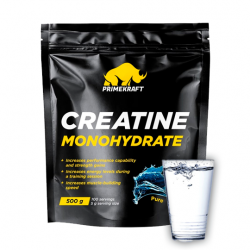 Креатин PrimeKraft Creatine Monohydrate 100% 500 г (без вкуса)