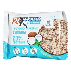 Протеино-злаковые хлебцы CRISPY 20% 55 г 12 шт кокосовый крамбл