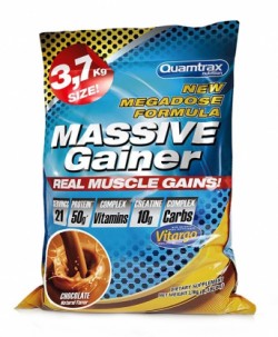 Гейнер Quamtrax Nutrition Massive Gainer 3700 г (шоколад)
