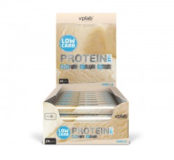 Батончики VPlab Low Carb Protein Bar 35 г 24 шт (ваниль)