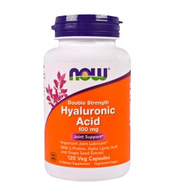 Гиалуроновая кислота NOW Hyaluronic Acid 100 mg Joint Support 120 капс