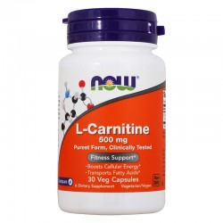 Карнитин NOW L-Carnitine 500 мг 30 капс
