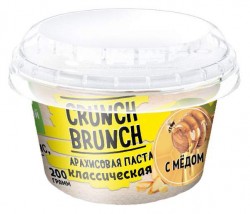 Арахисовая паста Crunch-Brunch классическая с мёдом 200 г