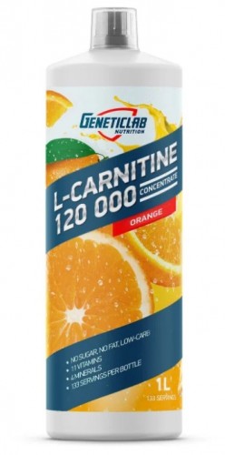 Карнитин Geneticlab Nutrition L-Carnitine concentrate 120 000 1000 мл (апельсин)