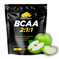 BCAA PrimeKraft BCAA 2:1:1 500 г (зеленое яблоко)