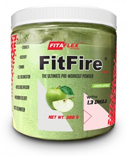 Предтренировочный комплекс FitaFlex FitFire 388 г (зеленое яблоко)