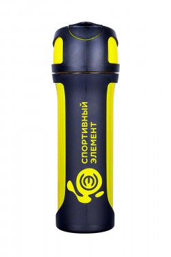 Бутылка 550 мл 1 шт цитрин (желто-черная с желтым лого)