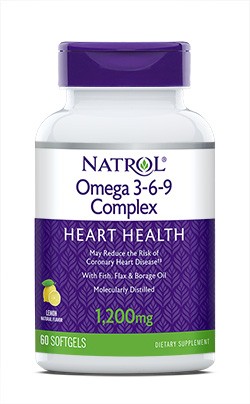 Омега-жиры Natrol Omega 3-6-9 Complex 60 капс