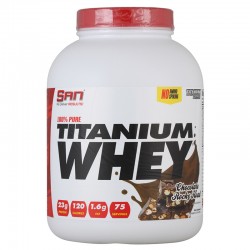 Протеин SAN 100% Pure Titanium Whey 2275 г (шоколадный роки роад)