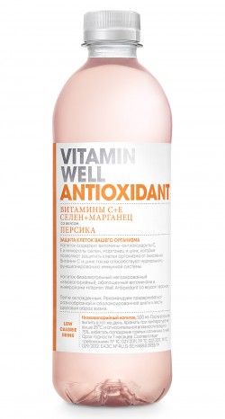 Напиток Vitamin Well Antioxidant 500 мл (персик)