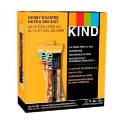 Батончики Be-Kind 40 г 12 шт (орехи, мед, морская соль)