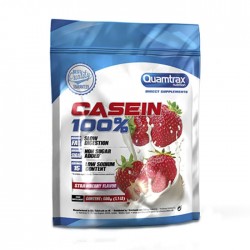 Протеин (казеин) Quamtrax Nutrition Casein 100% 500 г (клубника)
