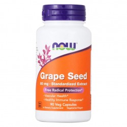 Антиоксидант NOW Grape Seed 60 мг  90 капс